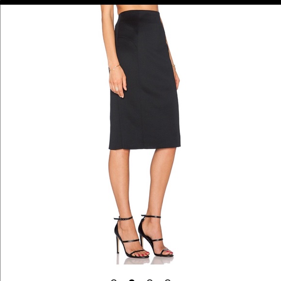 Milly Tech High Waisted Pencil Skirt - Picture 2 of 5